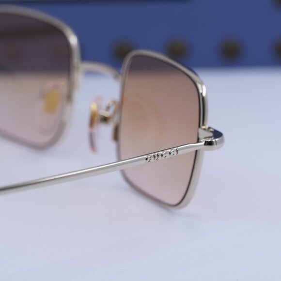 Gucci GG1813S 004 Rectangle Sunglasses - Gold/Orange to Pink main image 4